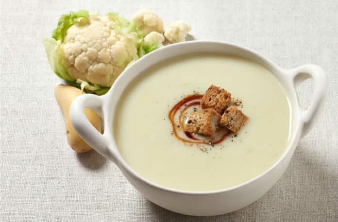 Soupe de chou-fleur à la crème au thermomix