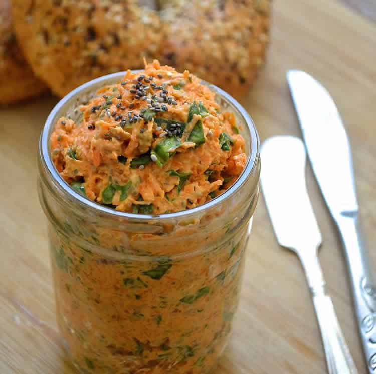 Tartinade aux épinards aux carottes