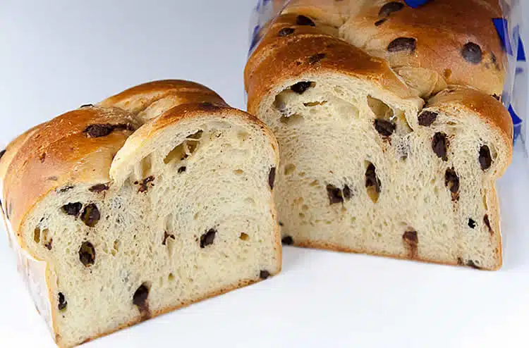 Brioche aux pépites de chocolat noir