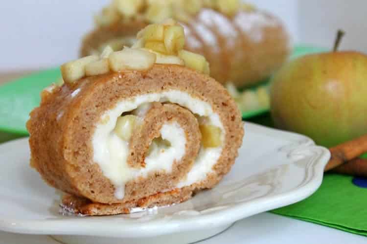 Bûche de Noël aux pommes