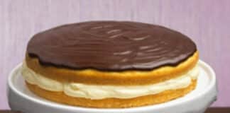Cake moelleux à la crème et chocolat