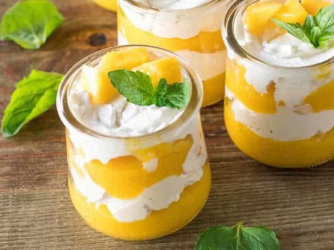 Crème dessert à la mangue