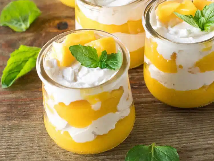 Crème dessert à la mangue