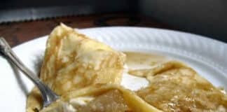 Crêpes aux poires et ricotta