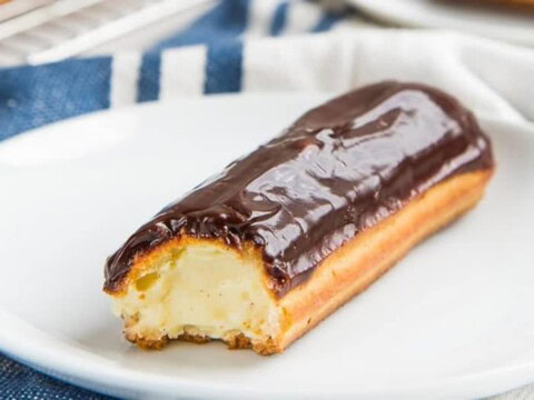 Eclairs au chocolat et vanille