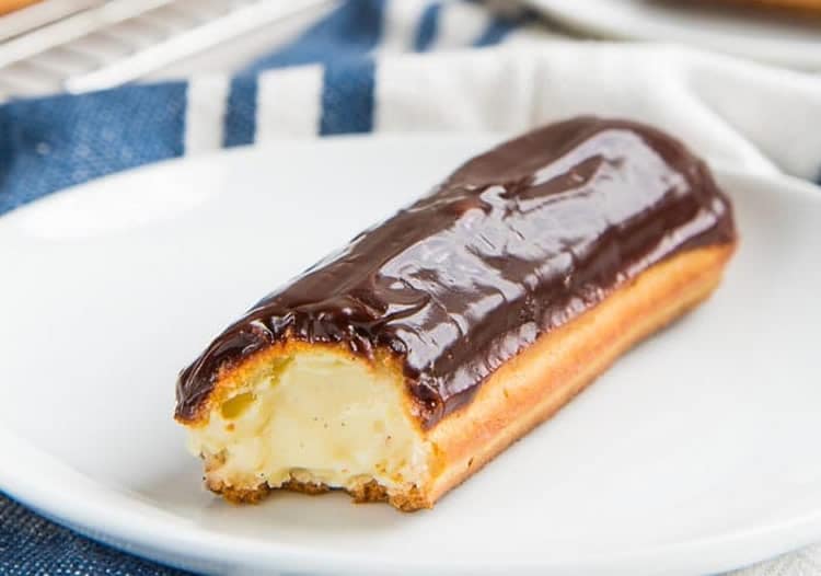 Eclairs au chocolat et vanille