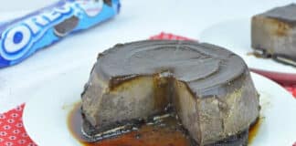 Flan caramel aux biscuits oreos