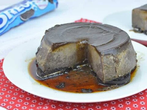 Flan caramel aux biscuits oreos