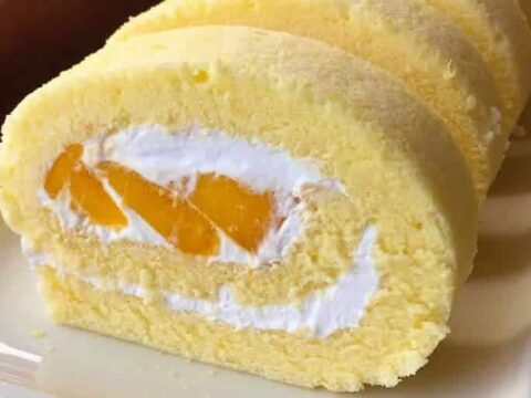 Gâteau roulé à la mangue au thermomix
