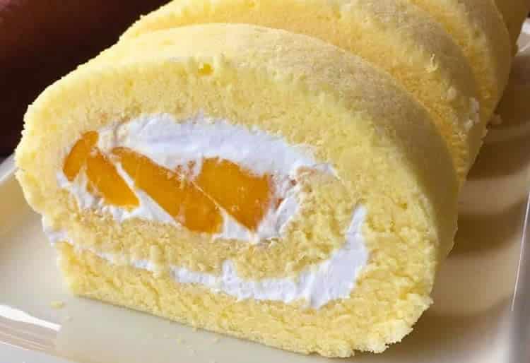 Gâteau roulé à la mangue au thermomix