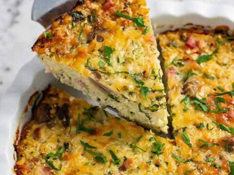 Gratin chou-fleur aux champignons et fromage