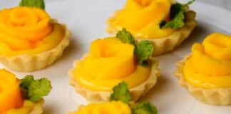 Mini tarte à la mangue