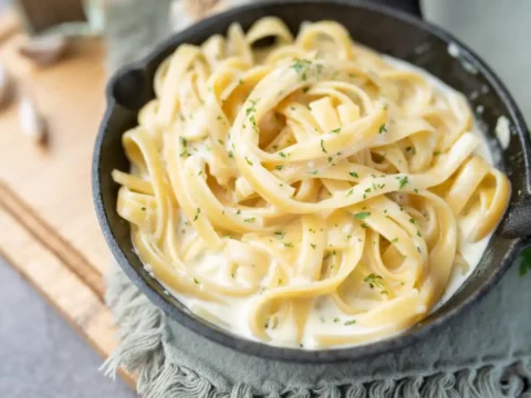 pâtes à la sauce alfredo au thermomix