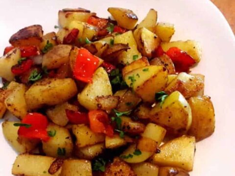 Pommes de terre aux poivrons au cookeo