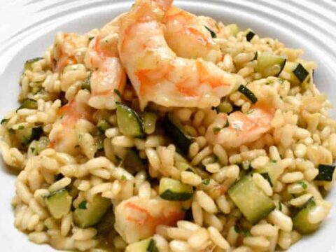 Riz aux crevettes et courgettes au cookeo