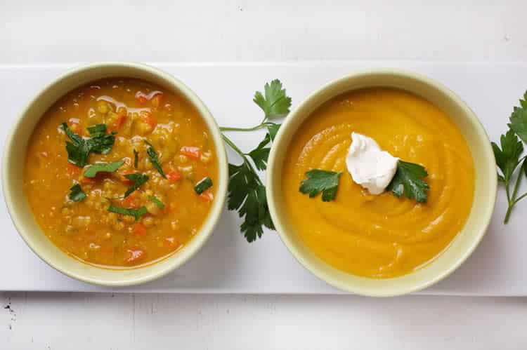 Soupe aux lentilles et carottes au cookeo