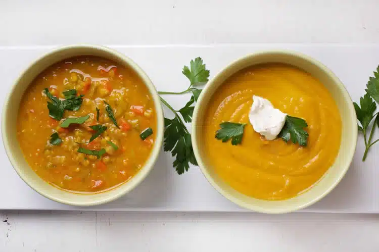 Soupe aux lentilles et carottes au cookeo