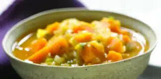 Soupe patates douces et poireaux
