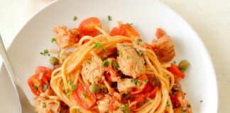 Spaghettis à la sauce thon au cookeo