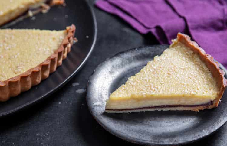 Tarte au chocolat et sésame blanc