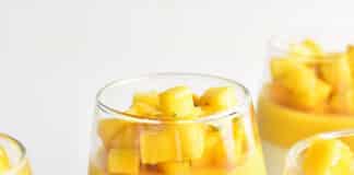 Verrine de mousse de mangue au thermomix
