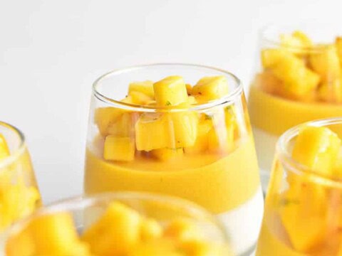 Verrine de mousse de mangue au thermomix