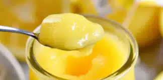 Crème de citron lisse et fondante