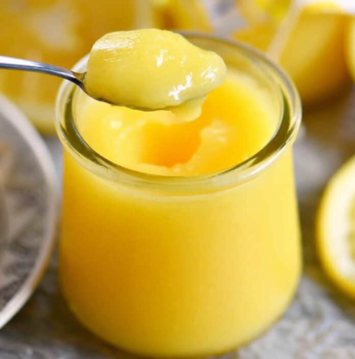 Crème de citron lisse et fondante
