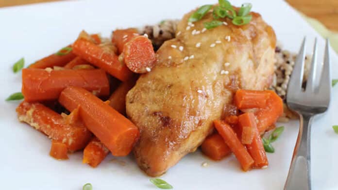 Cuisses de poulet et carottes au cookeo