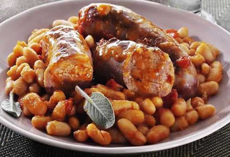 Cassoulet avec saucisses au cookeo
