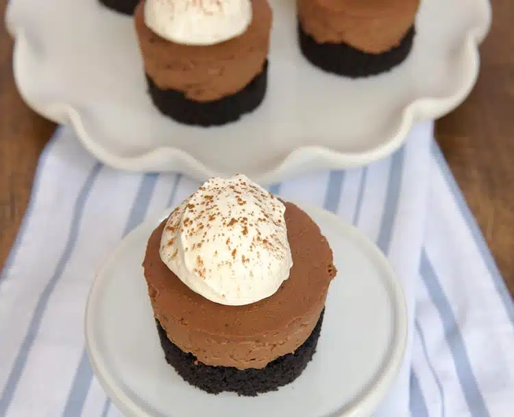 Mini tarte au chocolat sans cuisson