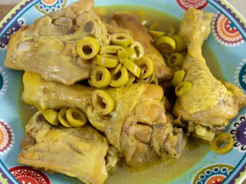 Poulet aux olives à la marocaine au cookeo