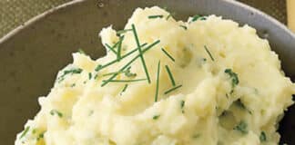 Purée de pommes de terre aux herbes