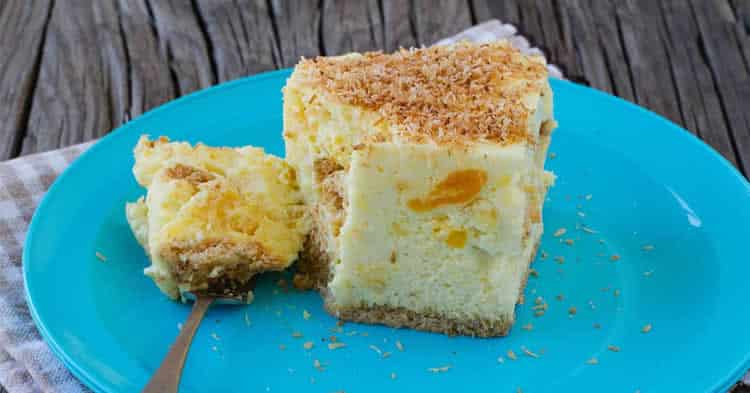 Tarte aux ananas sans cuisson