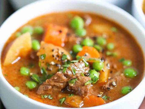 Boeuf aux carottes et petits pois