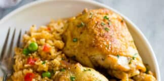 Cuisses de poulet et riz au cookeo