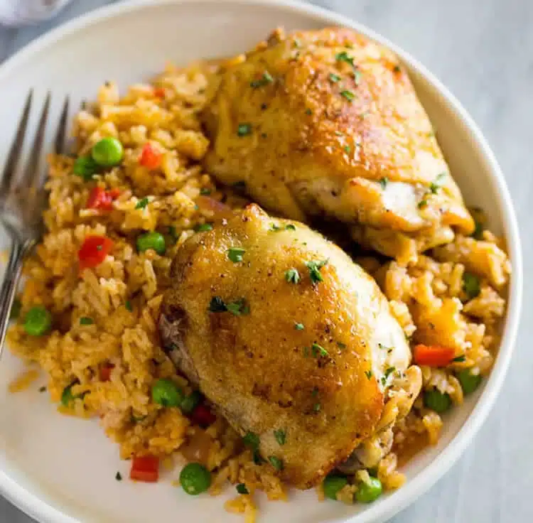 Cuisses de poulet et riz au cookeo