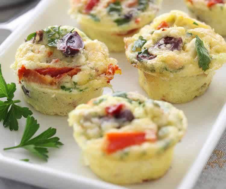 Muffins aux oeufs et au fromage