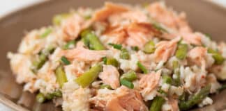 Risotto saumon asperges au cookeo