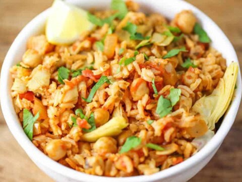 Riz et pois chiches au cookeo
