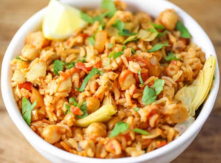 Riz et pois chiches au cookeo