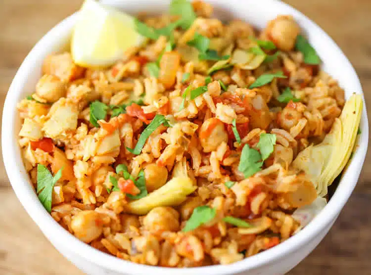 Riz et pois chiches au cookeo
