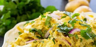 Salade pommes de terre curry au cookeo
