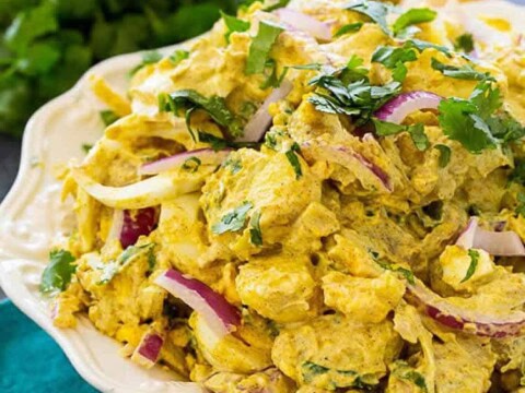 Salade pommes de terre curry au cookeo