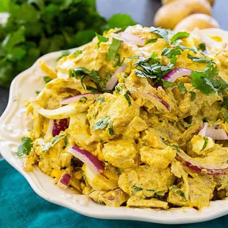 Salade pommes de terre curry au cookeo