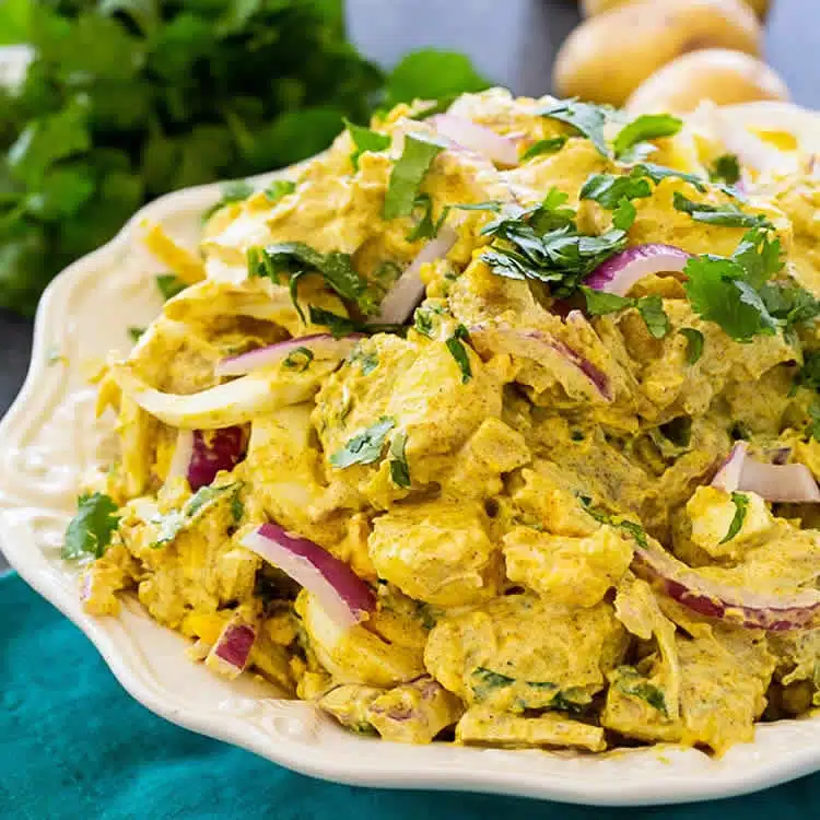Salade pommes de terre curry au cookeo