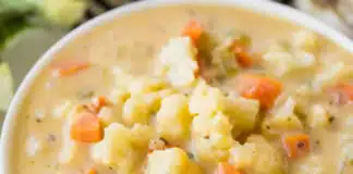 Soupe de chou-fleur aux carottes