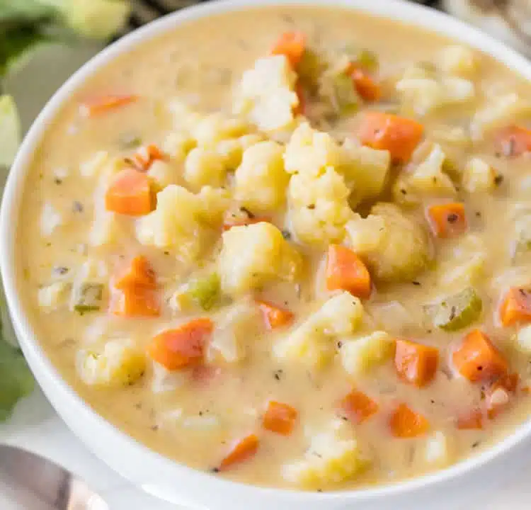 Soupe de chou-fleur aux carottes
