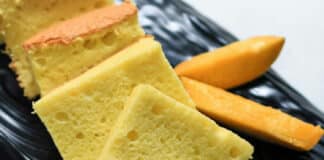 Sponge cake à la mangue