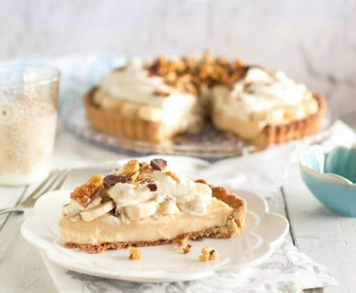 Tarte à la banane et crème pâtissière